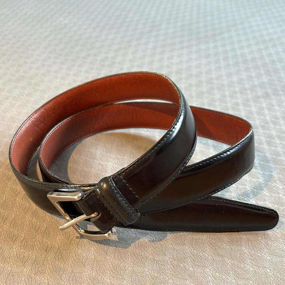 COACH Men’s Black Cowhide Belt - Size 32 inches / 95 centimeters